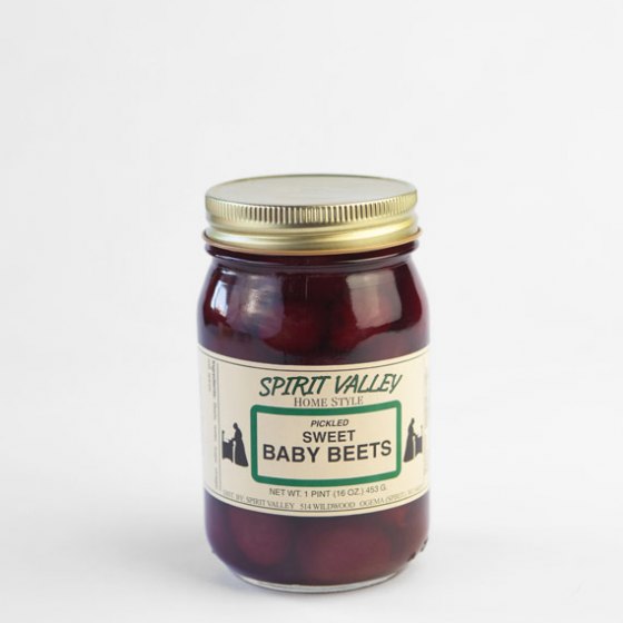 Spirit Valley Pickled Sweet Baby Beets 16 oz.