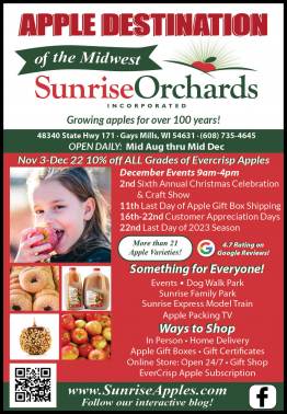 December 2023 Events at Sunrise Orchards!