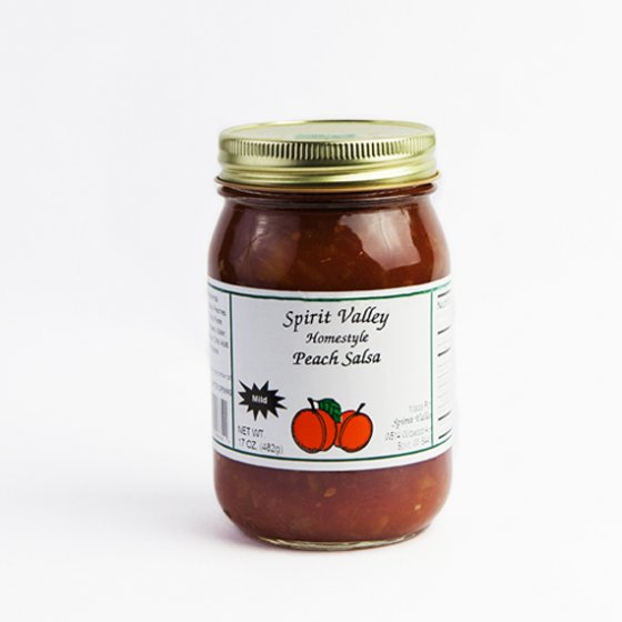 Spirit Valley Homestyle Peach Salsa-17 oz.