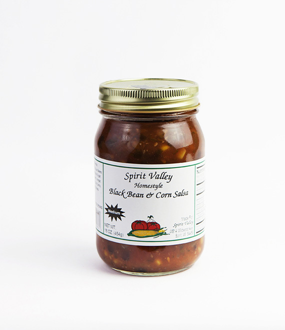 Spirit Valley Corn and Black Bean Salsa–16oz Spirit Valley Corn and Black Bean Salsa–16oz