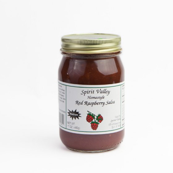 Spirit Valley Homemade Red Raspberry Salsa-17 oz