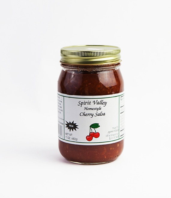 Spirit Valley Homestyle Mild Cherry Salsa- 17 oz. Spirit Valley Homestyle Mild Cherry Salsa- 17 oz.