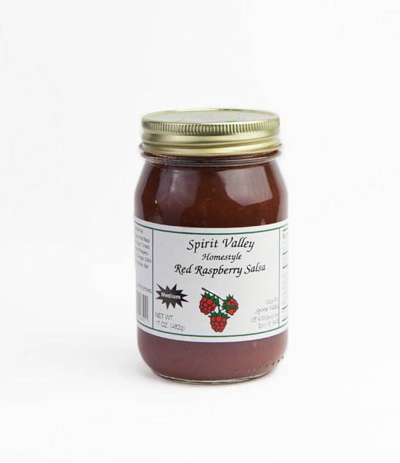 Spirit Valley Homemade Red Raspberry Salsa-17 oz