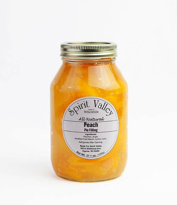 Spirit Valley Peach Pie Filling–37.1 oz