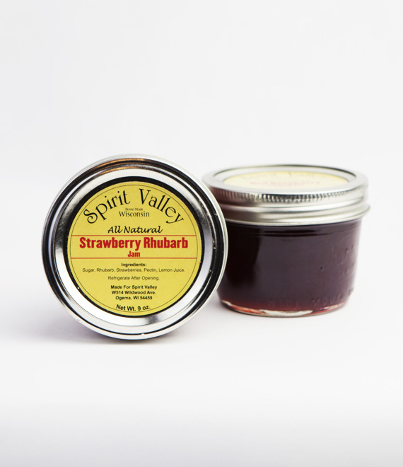 Spirit Valley Strawberry Rhubarb Jam-9oz Spirit Valley Strawberry Rhubarb Jam-9oz