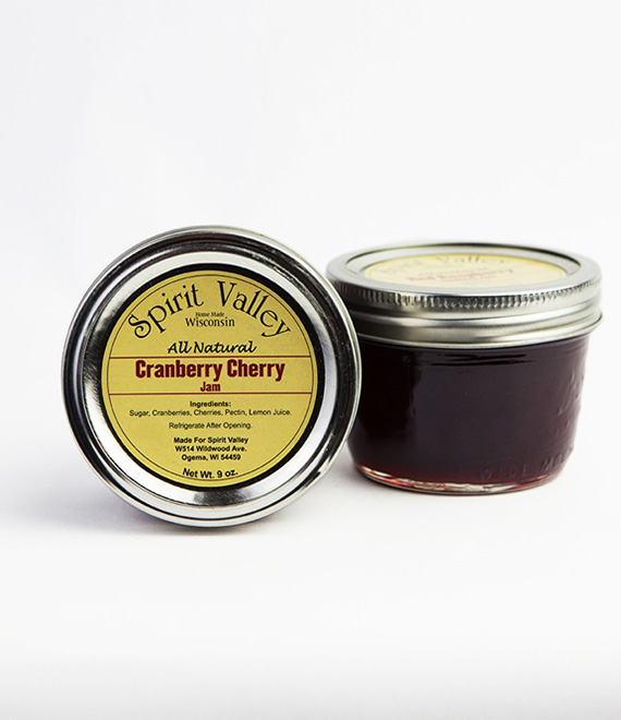 Spirit Valley Cranberry Cherry Jam–9oz