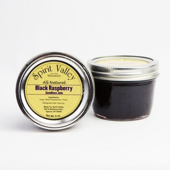 Spirit Valley Black Raspberry Seedless Jam-9 oz