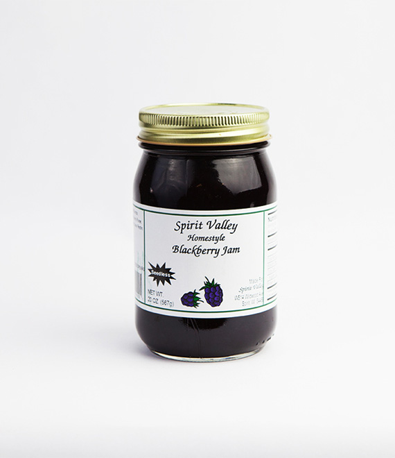 Spirit Valley Blackberry Seedless Jam-20 oz