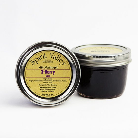 Spirit Valley 3-Berry Jam–9oz