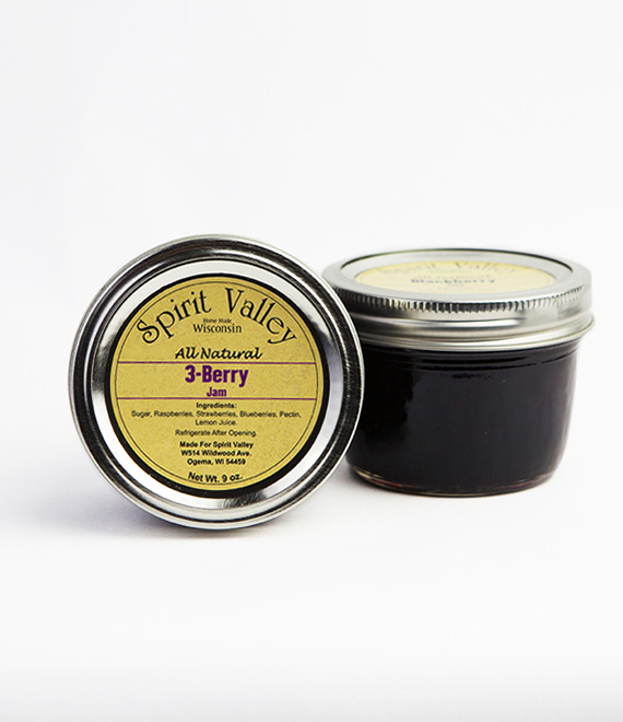 Spirit Valley 3-Berry Jam–9oz