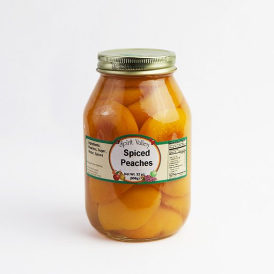 Spirit Valley Spiced Peaches-32oz