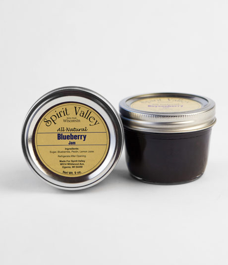 Spirit Valley Blueberry  Jam 9oz