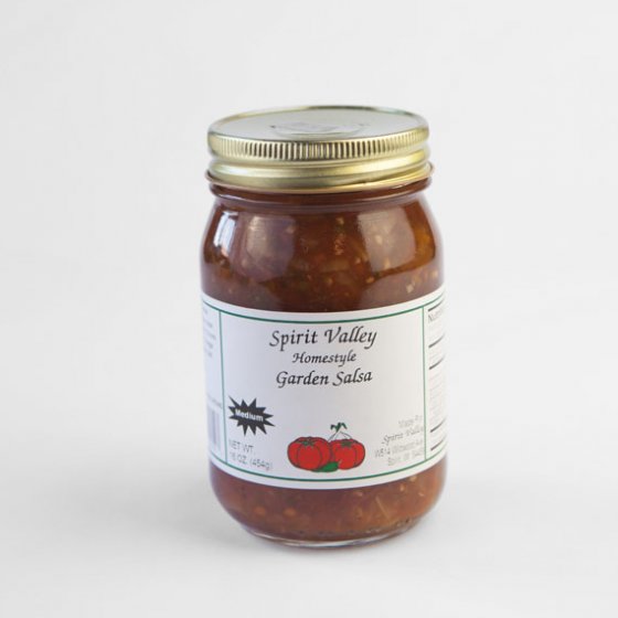 Spirit Valley Homestyle Medium Garden Salsa 16oz.