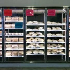 Sunrise Orchards Apple Store Freezer section - ready made pies, donuts, carrot and pumpkin logs!