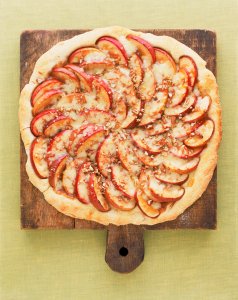 Apple Cheddar Pizza with Toasted Pecans