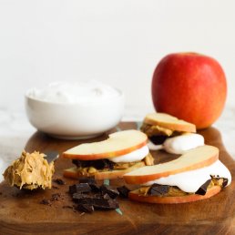 Peanut Butter Apple S'mores