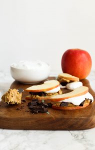 Peanut Butter Apple S'mores