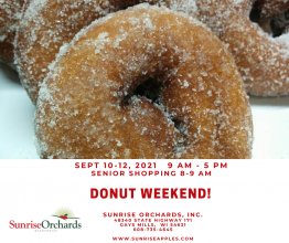 Donut Weekend at Sunrise Orchards