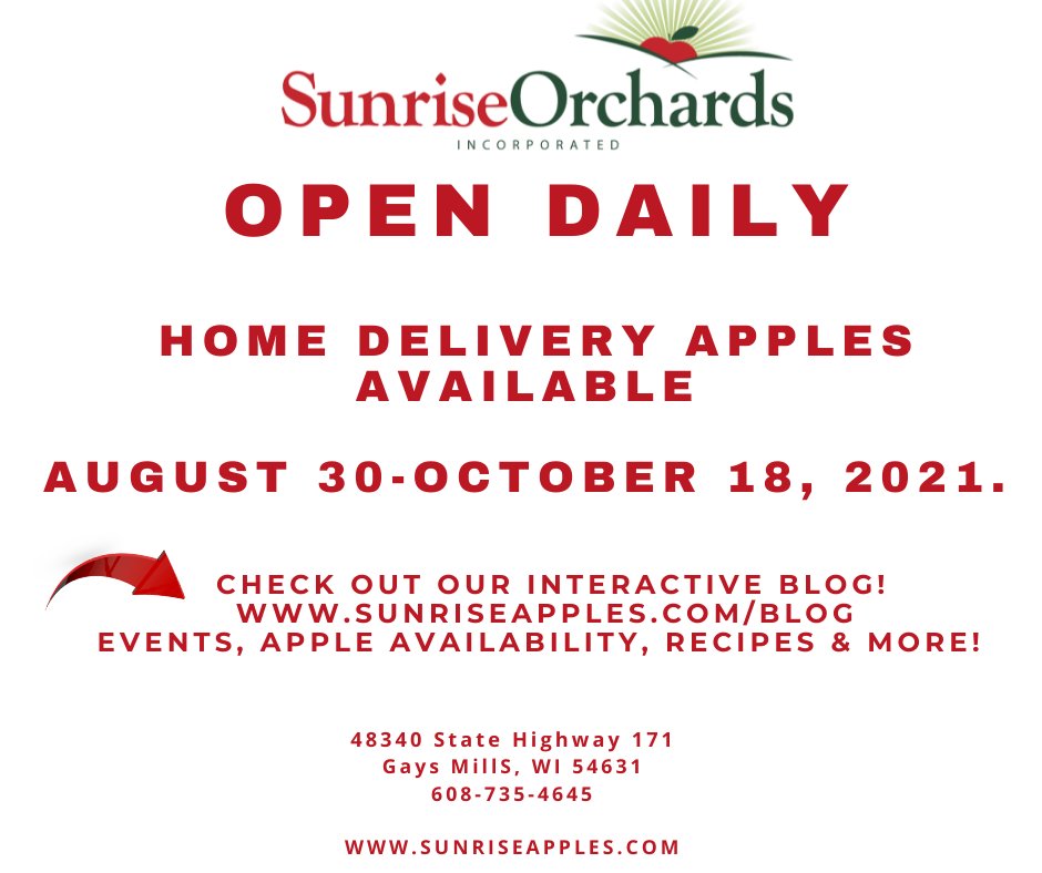 Home Delivery Apples Available!