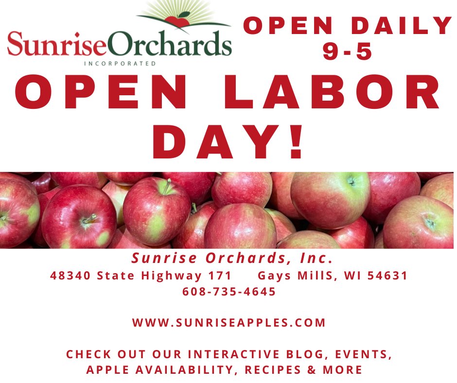 Open Labor Day!
