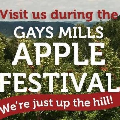Gays Mills Apple Festival in the Village of Gays Mills this Weekend!