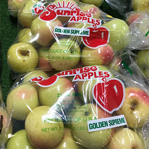 Golden Delicious Apples available at Sunrise Orchards!