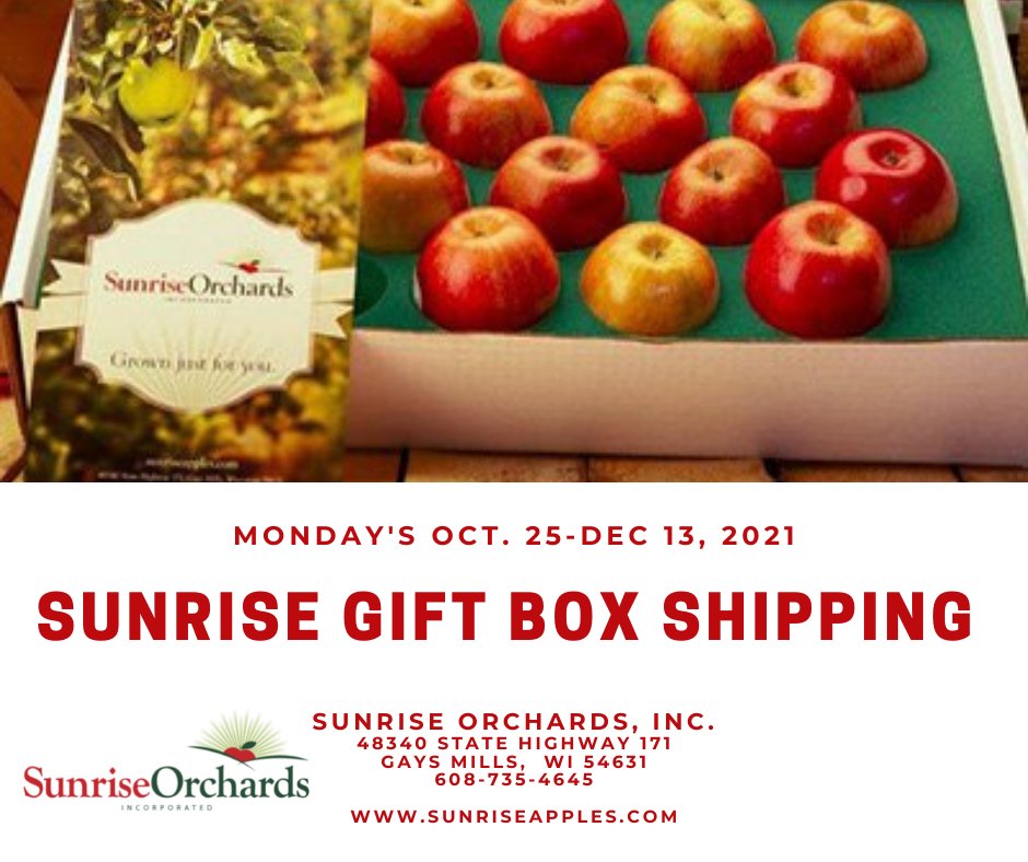 Apple Gift Boxes Ordering Deadline is December 9th!