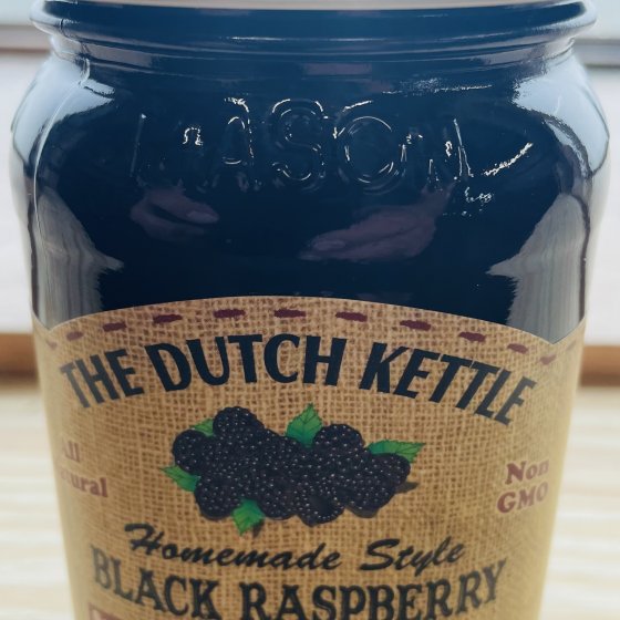 The Dutch Kettle Black Raspberry Seedless Jam-19 oz