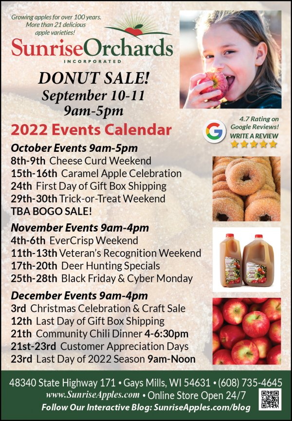 Donut SALE Saturday September 10-Sunday September 11 and More!