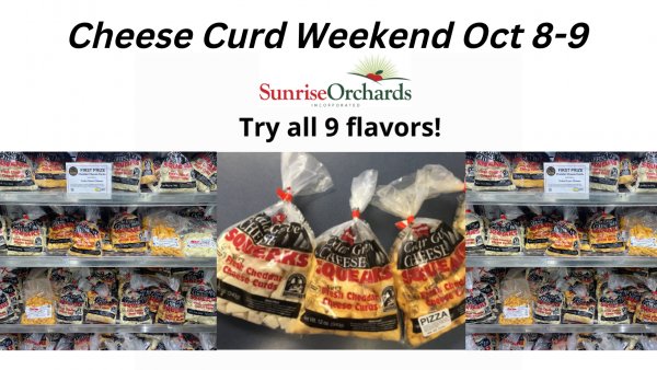 Cheese Curd Weekend Oct. 8th-9th!