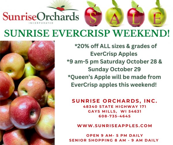 EverCrisp Weekend SALE Oct 28 & 29!🍎