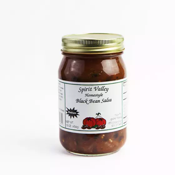 Spirit Valley Black Bean Salsa–16 oz