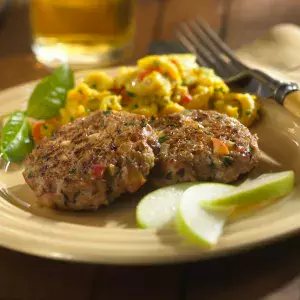 Chicken Apple Basil Sausage Patties