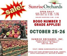 BOGO Weekend on #2 Grade Apples!