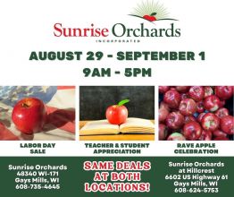 Teacher & Student Appreciation Weekend + Labor Day SALE + Rave Apple Celebration