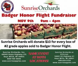 3rd Annual Badger Honor Flight Fundraiser for Veterans