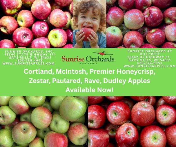 🍎🎉 Cortland Apples are in! Sweet, crisp, and ready for snacking! 🍂🍎