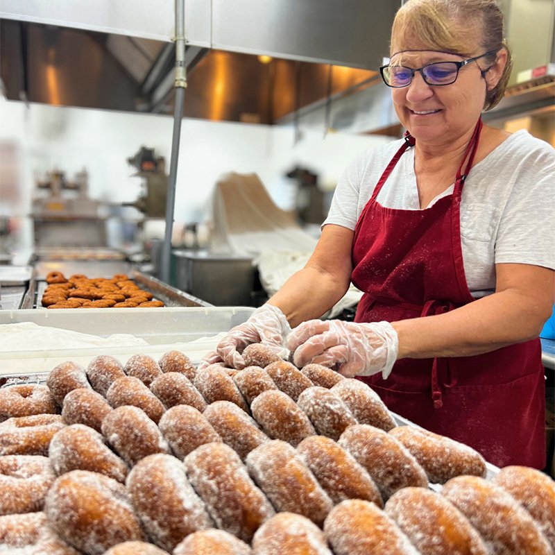 Making Apple Cider Donuts at Sunrise Orchards