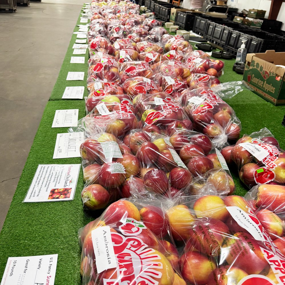 Apples at Sunrise Orchards