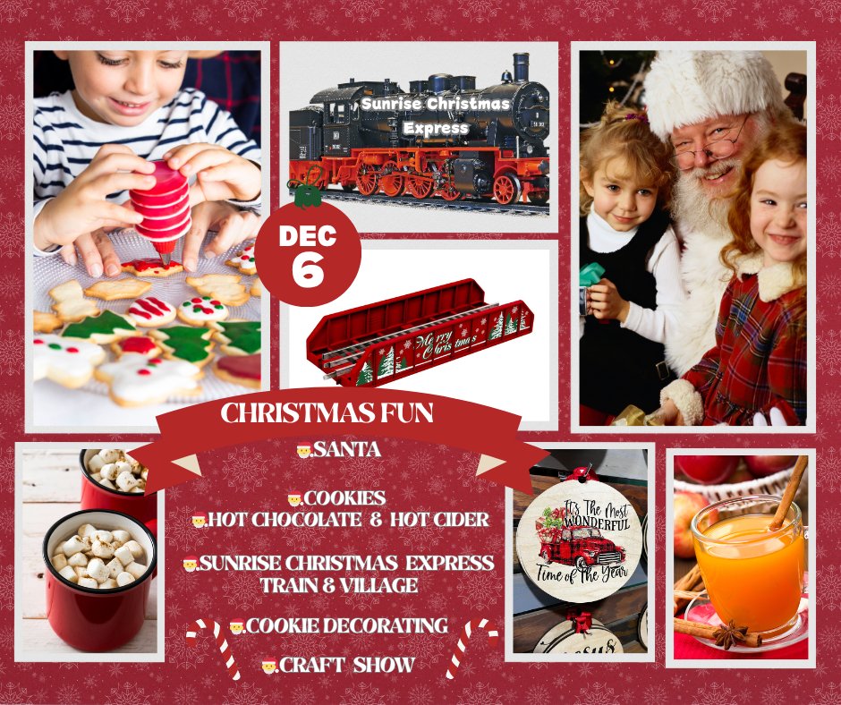 Christmas Fun: Santa, Cookie Decorating, Hot Chocolate, Cider, Cookies, & Craft Show (Main Location Only)