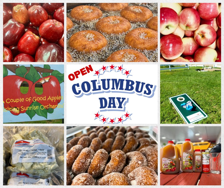 OPEN COLUMBUS DAY OCT. 13TH 9am-5pm