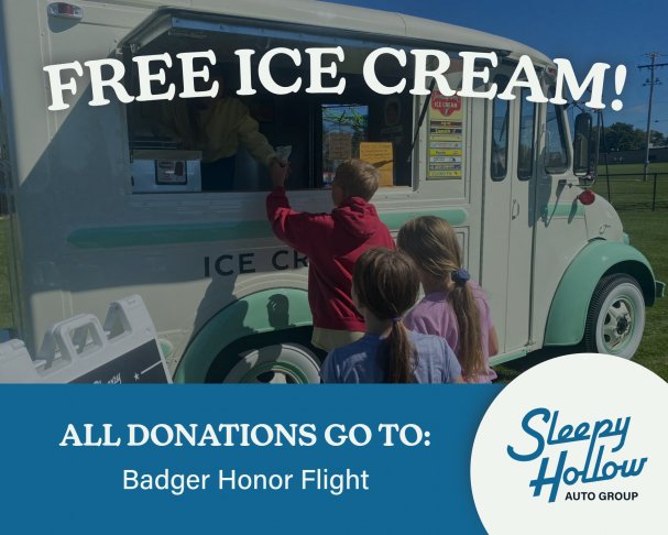 Saturday, Oct. 18:  CAR SHOW WITH A CAUSE + FREE ICE CREAM! 9am-Noon