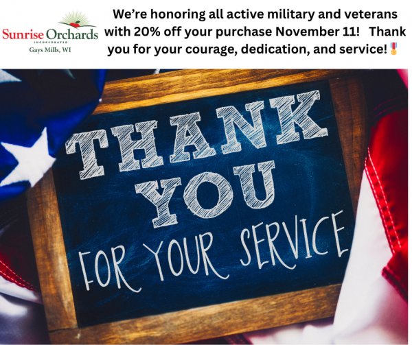 Veteran's Day SALE for Active Military & Veterans - November 11 (9am-4pm)