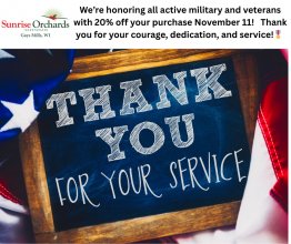 Veteran's Day SALE for Active Military & Veterans - November 11 (9am-4pm)