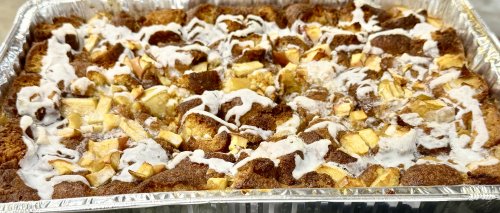 Day Old Apple Cider Donut Pudding with EverCrisp Apples
