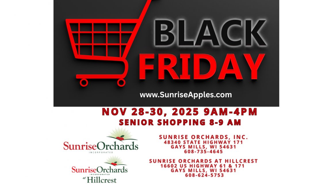 Black Friday Weekend Deals Nov 28-30 (Both Locations)
