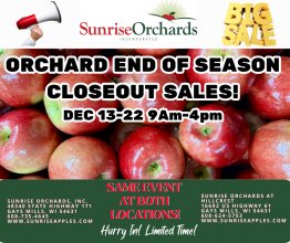 End of Season Close Out Sales (Both Locations)