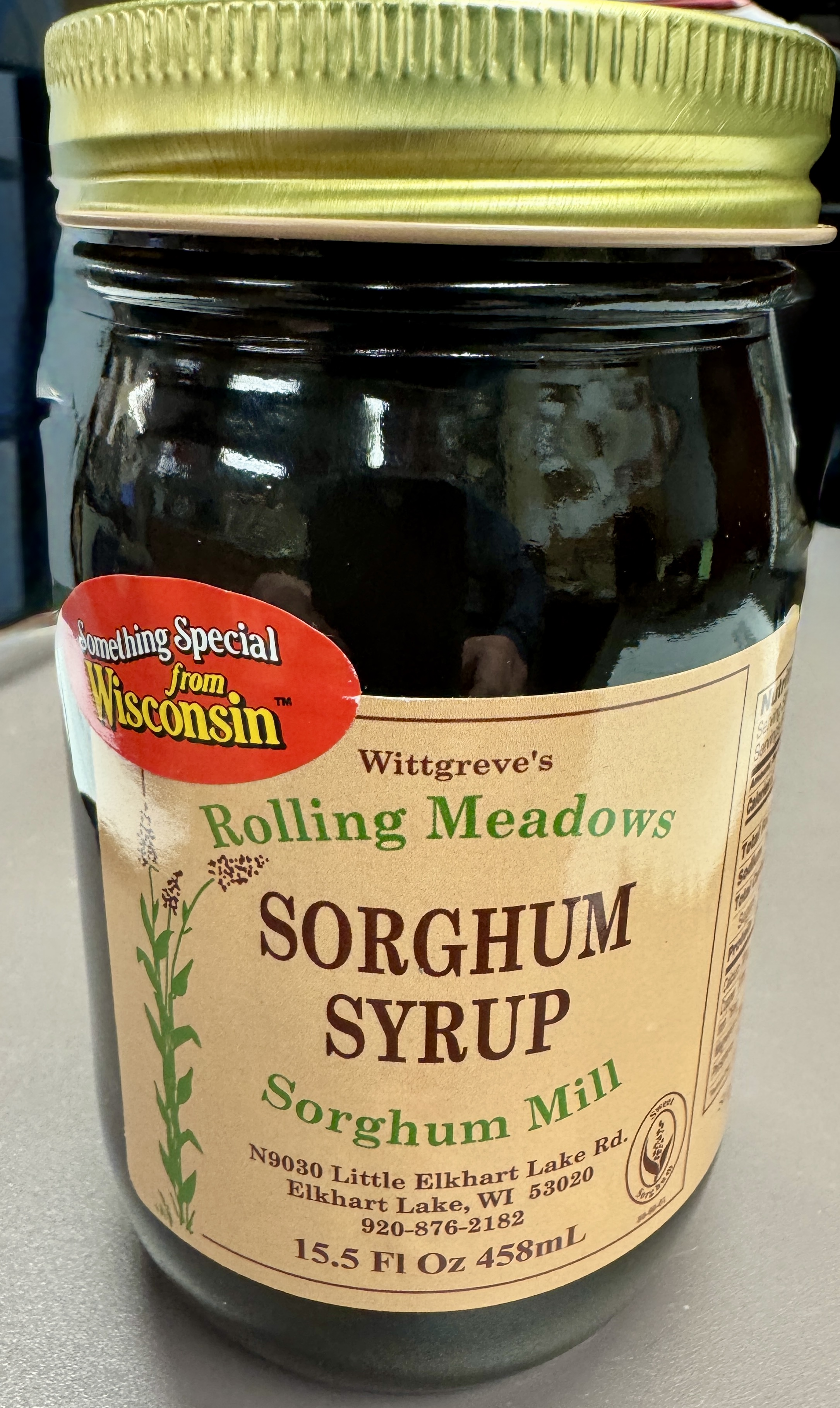 Wittgreve&rsquo;s Rolling Meadows Sorghum Mill Sorghum Syrup&ndash;15.5 oz