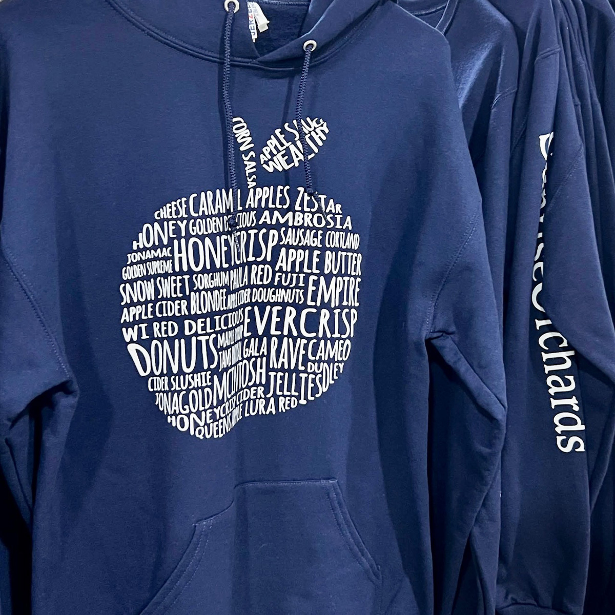 Sunrise Orchards XL Hoodie Sweatshirt - Navy