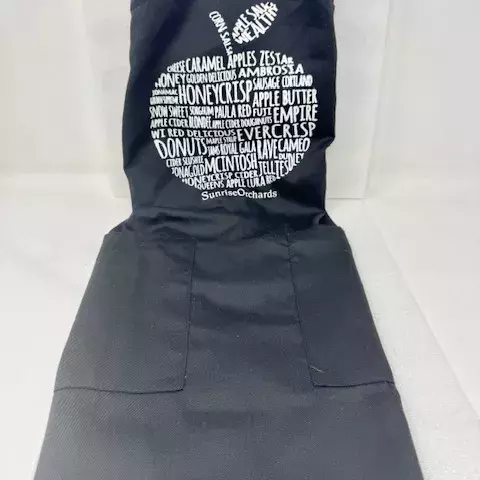 Sunrise Orchards Apron-Black